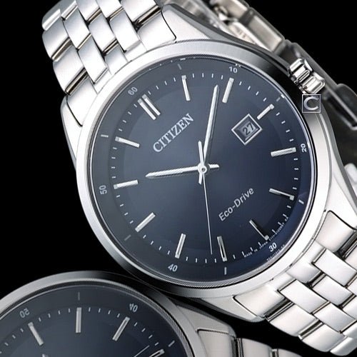  Shop Authentic Citizen Eco Drive Blue Dial Silver Steel Strap Watch For Men - BM7250-56L - Luxxuri