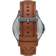  Shop Authentic Armani Exchange Nico Quartz Blue Dial Brown Leather Strap Watch For Men - AX2334 - Luxxuri
