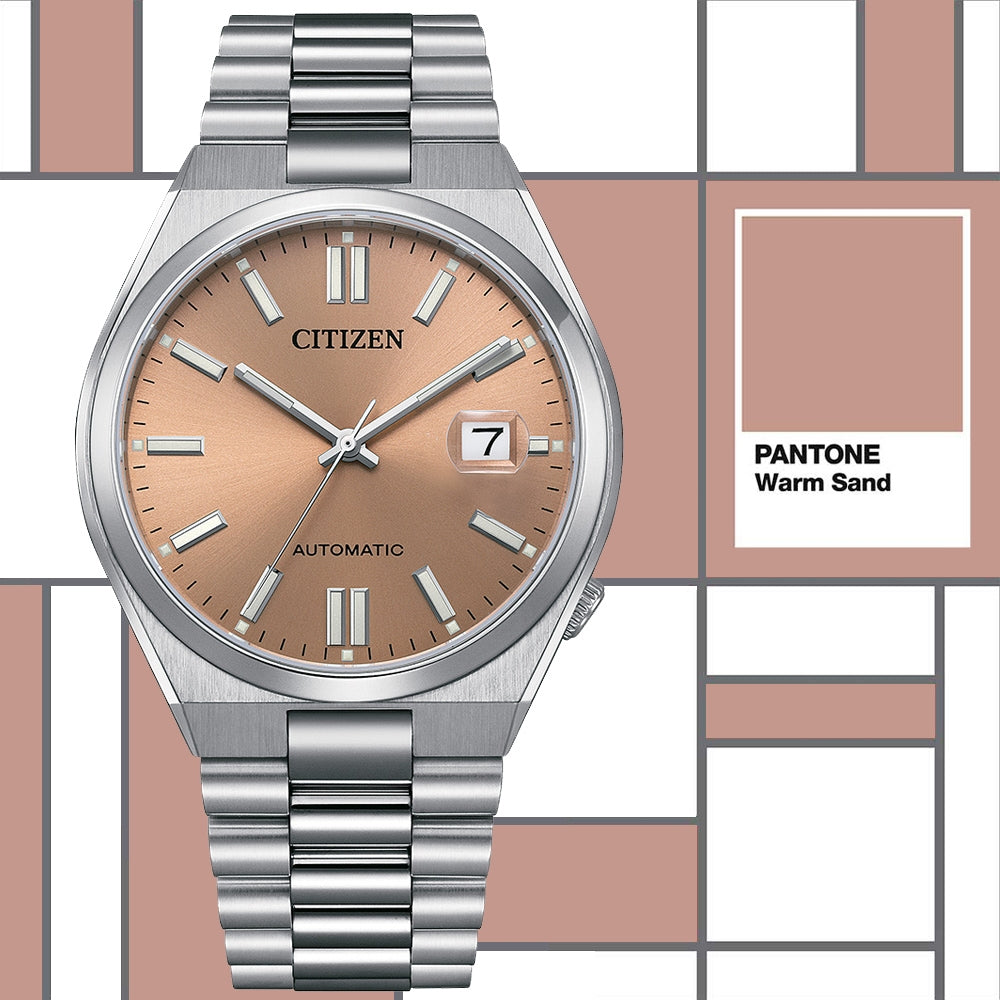  Shop Authentic Citizen x Pantone Automatic Warm Sand Dial Silver Steel Strap Watch For Men - NJ0158-89Y - Luxxuri
