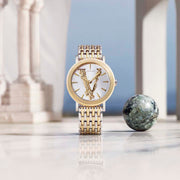  Shop Authentic Versace Virtus Quartz White Dial Two Tone Steel Strap Watch for Women - VEHC00719 - Luxxuri
