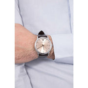  Shop Authentic Emporio Armani Luigi Analog Bronze Dial Brown Leather Strap Watch For Men - AR11096 - Luxxuri