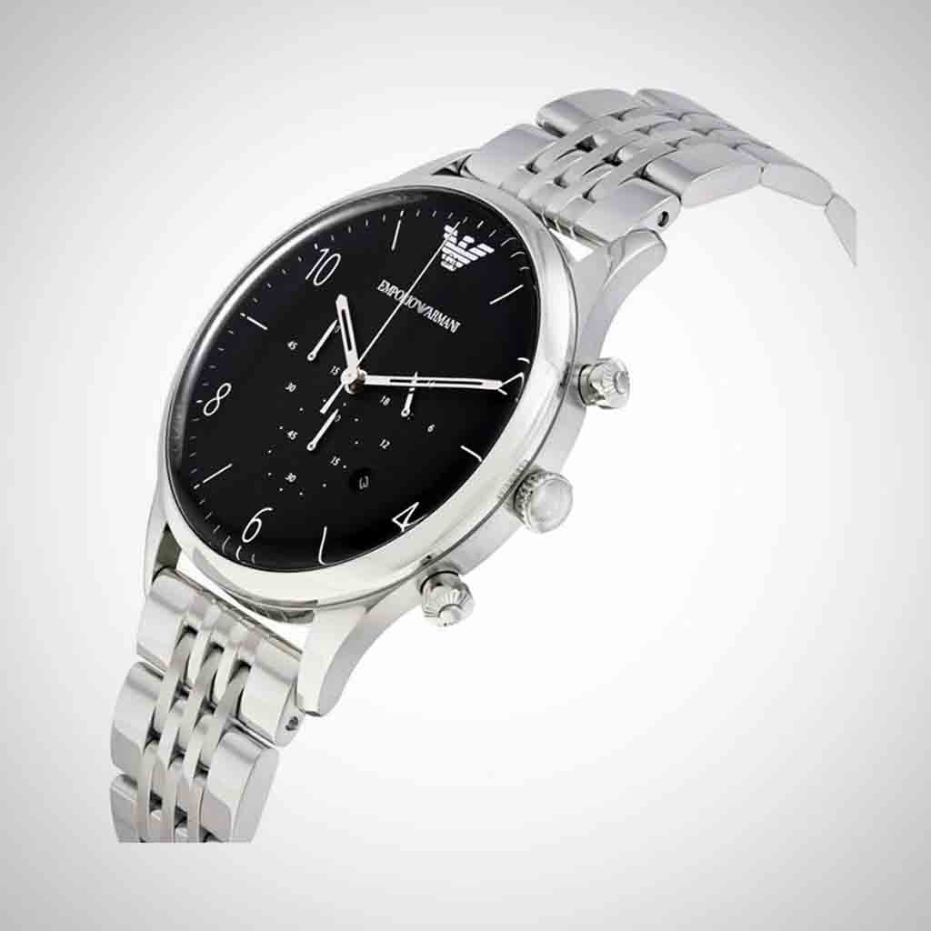  Shop Authentic Emporio Armani Beta Chronograph Black Dial Steel Strap Watch For Men - AR1863 - Luxxuri