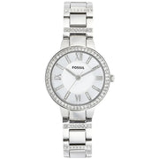  Shop Authentic Fossil Virginia Silver Dial Silver Steel Strap Watch for Women - ES3282 - Luxxuri