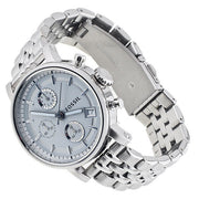  Shop Authentic Fossil Boyfriend Chronograph Silver Dial Silver Steel Strap Watch for Women - ES2198 - Luxxuri