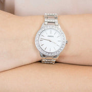  Shop Authentic Fossil Jesse White Dial Silver Steel Strap Watch for Women - ES2362 - Luxxuri