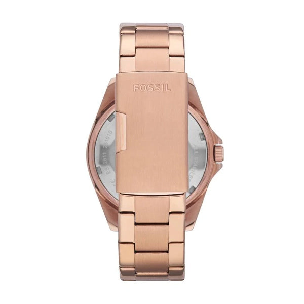  Shop Authentic Fossil Riley Multifunction Rose Gold Dial Rose Gold Steel Strap Watch for Women - ES2811 - Luxxuri