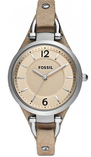 Shop Authentic Fossil Georgia Bone Grey Dial Beige Leather Strap Watch for Women - ES2830 - Luxxuri