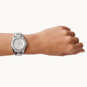  Shop Authentic Fossil Riley Multifunction Silver Dial Silver Steel Strap Watch for Women - ES3202 - Luxxuri