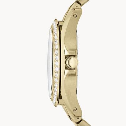  Shop Authentic Fossil Riley Gold Dial Gold Steel Strap Watch for Women - ES3203 - Luxxuri