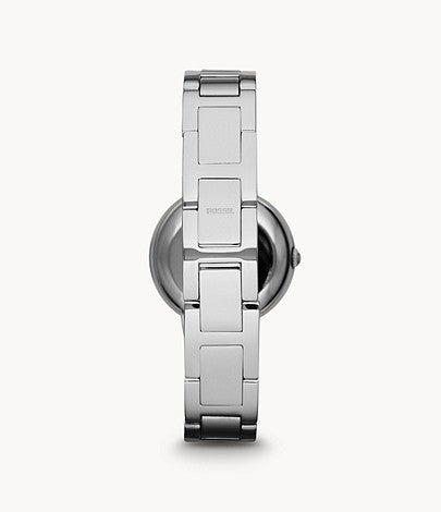 Shop Authentic Fossil Virginia Silver Dial Silver Steel Strap Watch for Women - ES3282 - Luxxuri