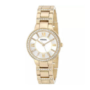  Shop Authentic Fossil Virginia White Dial Gold Steel Strap Watch for Women - ES3283 - Luxxuri