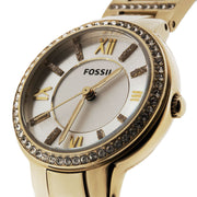  Shop Authentic Fossil Virginia White Dial Gold Steel Strap Watch for Women - ES3283 - Luxxuri