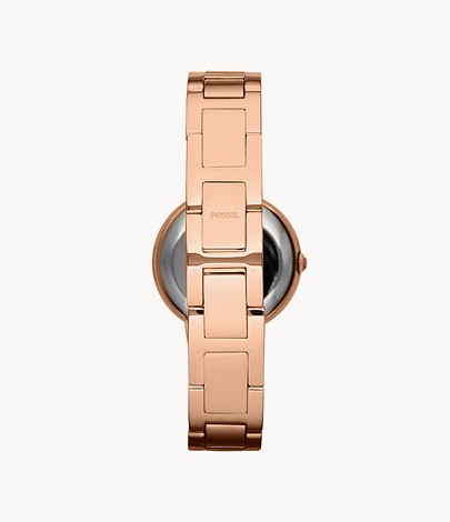  Shop Authentic Fossil Virginia White Dial Rose Gold Steel Strap Watch for Women - ES3284 - Luxxuri