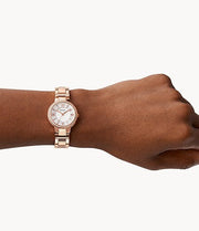 Shop Authentic Fossil Virginia White Dial Rose Gold Steel Strap Watch for Women - ES3284 - Luxxuri