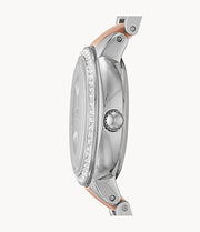  Shop Authentic Fossil Virginia Rose Gold Dial Two Tone Steel Strap Watch for Women - ES3405 - Luxxuri