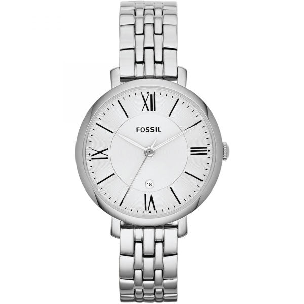  Shop Authentic Fossil Jacqueline White Dial Silver Steel Strap Watch for Women - ES3433 - Luxxuri