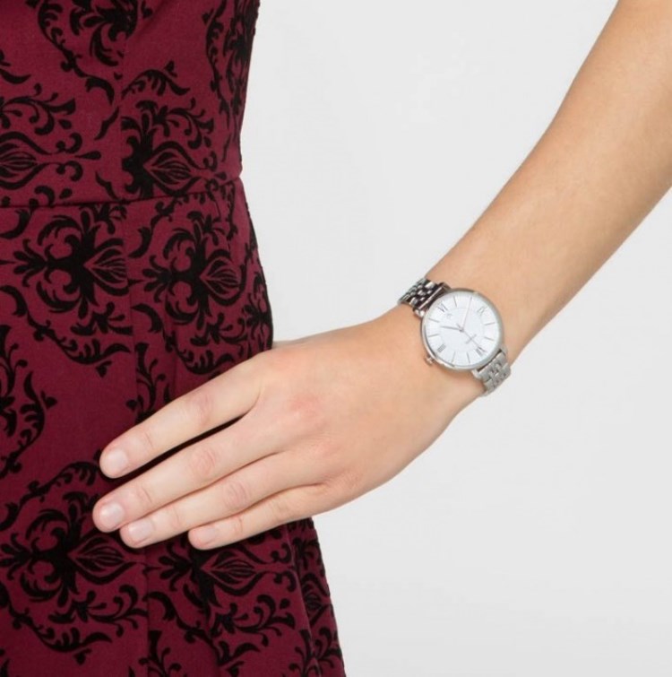  Shop Authentic Fossil Jacqueline White Dial Silver Steel Strap Watch for Women - ES3433 - Luxxuri