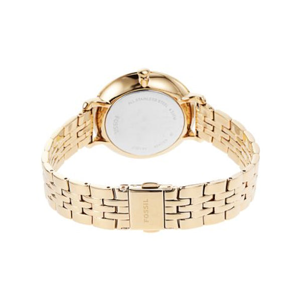  Shop Authentic Fossil Jacqueline White Dial Gold Steel Strap Watch for Women - ES3434 - Luxxuri