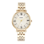  Shop Authentic Fossil Jacqueline White Dial Gold Steel Strap Watch for Women - ES3434 - Luxxuri