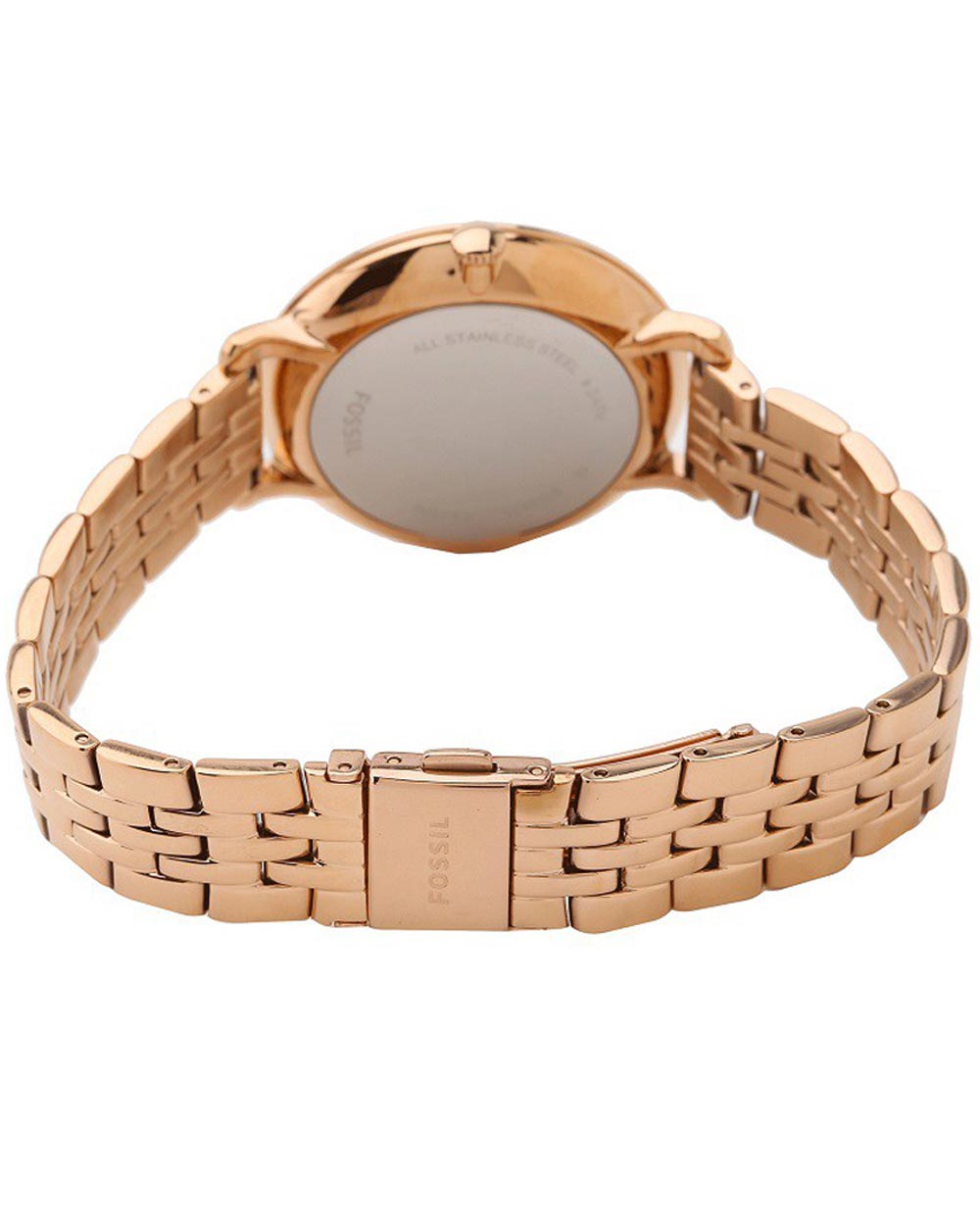  Shop Authentic Fossil Jacqueline Rose Gold Dial Rose Gold Steel Strap Watch for Women - ES3435 - Luxxuri