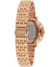  Shop Authentic Fossil Jacqueline Rose Gold Dial Rose Gold Steel Strap Watch for Women - ES3435 - Luxxuri
