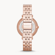  Shop Authentic Fossil Jacqueline Rose Gold Dial Rose Gold Steel Strap Watch for Women - ES3435 - Luxxuri