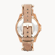  Shop Authentic Fossil Riley White Dial Sand Leather Strap Watch for Women - ES3466 - Luxxuri