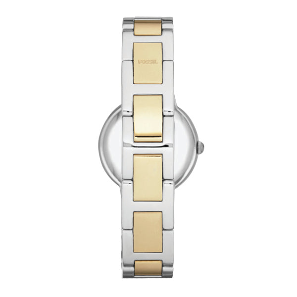 Shop Authentic Fossil Virginia Silver Dial Two Tone Steel Strap Watch for Women - ES3503 - Luxxuri
