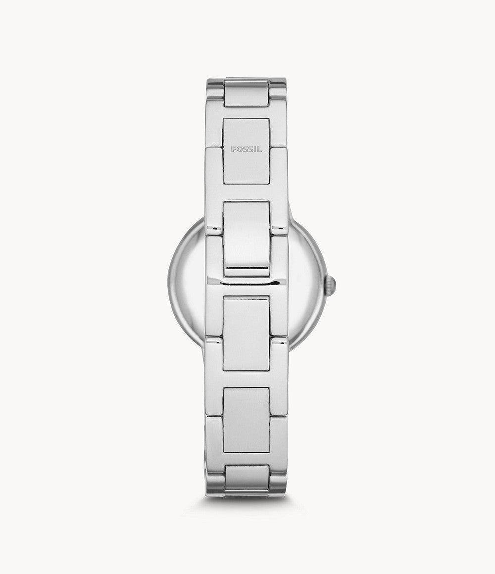  Shop Authentic Fossil Virginia Pink Dial Silver Steel Strap Watch for Women - ES3504 - Luxxuri