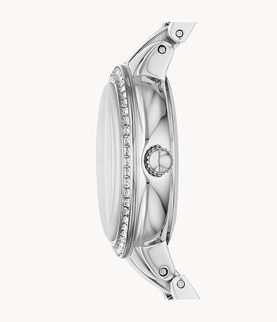  Shop Authentic Fossil Virginia Pink Dial Silver Steel Strap Watch for Women - ES3504 - Luxxuri