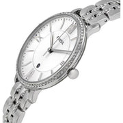  Shop Authentic Fossil Jacqueline White Dial Silver Steel Strap Watch for Women - ES3545 - Luxxuri