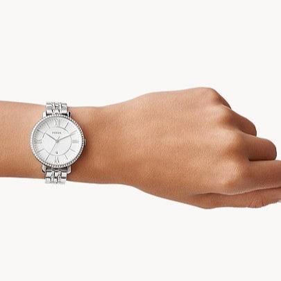  Shop Authentic Fossil Jacqueline White Dial Silver Steel Strap Watch for Women - ES3545 - Luxxuri
