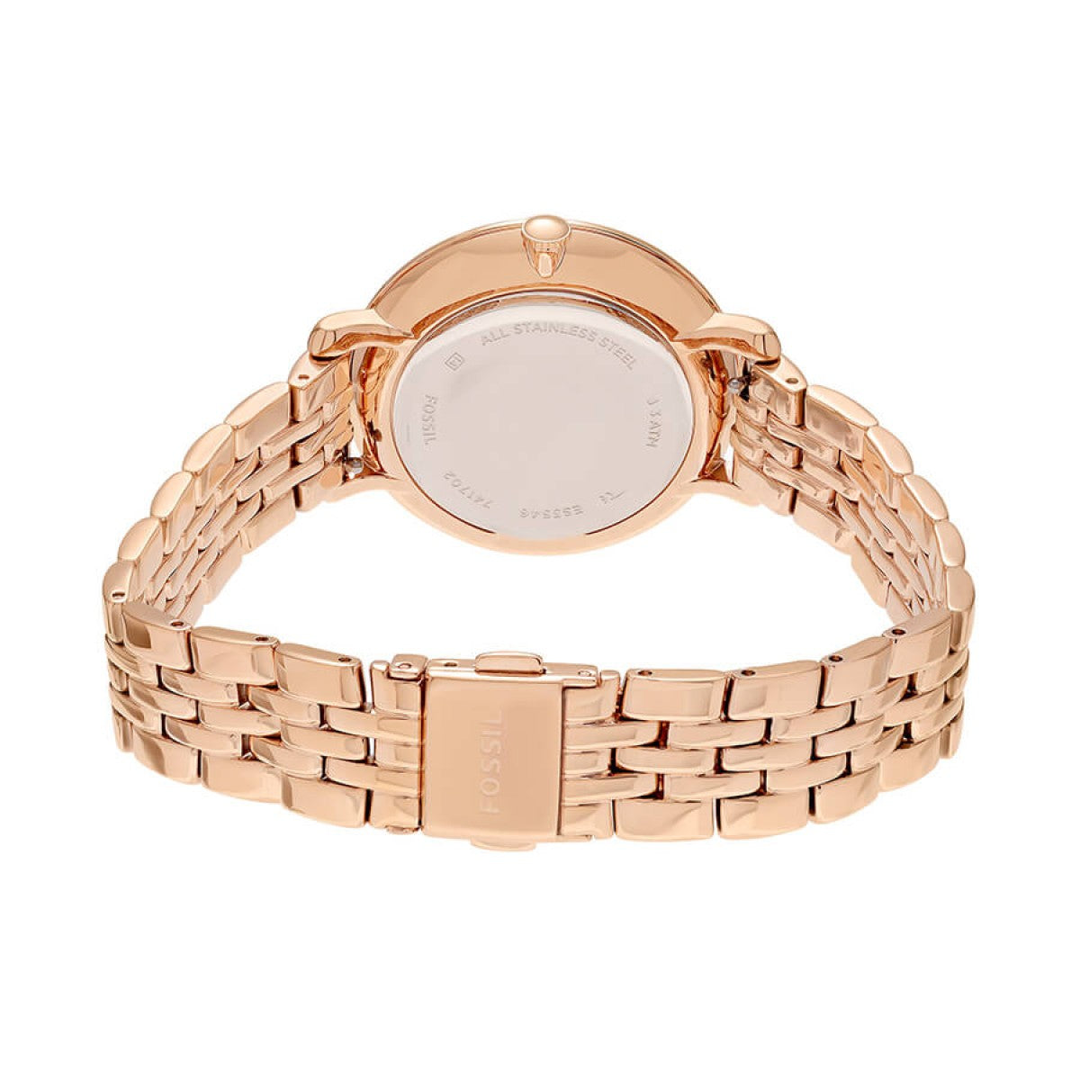  Shop Authentic Fossil Jacqueline Rose Gold Dial Rose Gold Steel Strap Watch for Women - ES3546 - Luxxuri