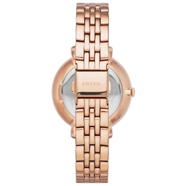  Shop Authentic Fossil Jacqueline Rose Gold Dial Rose Gold Steel Strap Watch for Women - ES3546 - Luxxuri