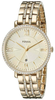  Shop Authentic Fossil Jacqueline Gold Dial Gold Steel Strap Watch for Women - ES3547 - Luxxuri