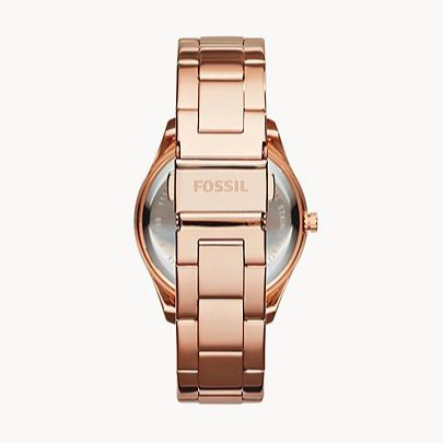  Shop Authentic Fossil Stella Rose Gold Dial Rose Gold Steel Strap Watch for Women - ES3590 - Luxxuri
