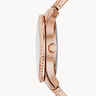  Shop Authentic Fossil Stella Rose Gold Dial Rose Gold Steel Strap Watch for Women - ES3590 - Luxxuri