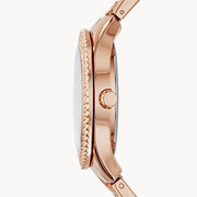  Shop Authentic Fossil Stella Rose Gold Dial Rose Gold Steel Strap Watch for Women - ES3590 - Luxxuri