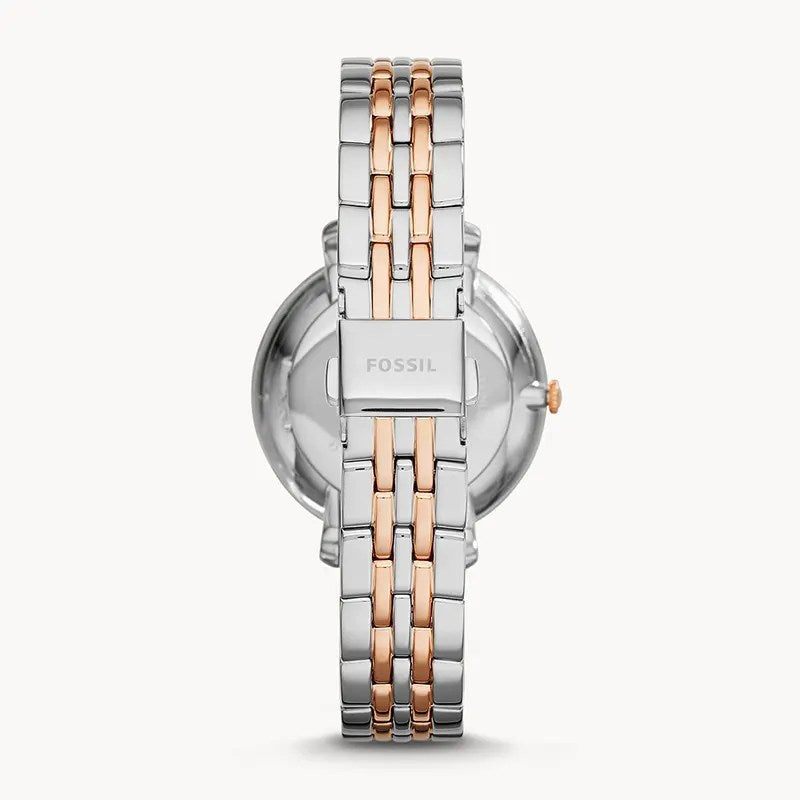  Shop Authentic Fossil Jacqueline White Dial Two Tone Steel Strap Watch for Women - ES3634 - Luxxuri