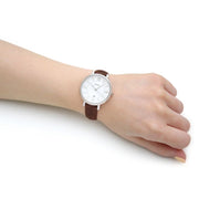  Shop Authentic Fossil Jacqueline White Dial Brown Leather Strap Watch for Women - ES3708 - Luxxuri