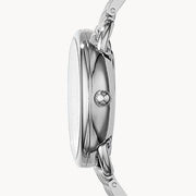  Shop Authentic Fossil Tailor Silver Dial Silver Steel Strap Watch for Women - ES3712 - Luxxuri