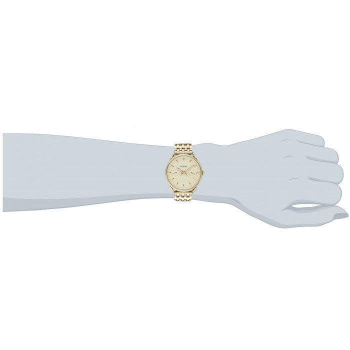  Shop Authentic Fossil Tailor Gold Dial Gold Steel Strap Watch for Women - ES3714 - Luxxuri