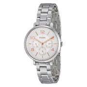 Shop Authentic Fossil Jacqueline Multifunction White Dial Silver Steel Strap Watch for Women - ES3738 - Luxxuri