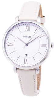  Shop Authentic Fossil Jacqueline White Dial Beige Leather Strap Watch for Women - ES3793 - Luxxuri