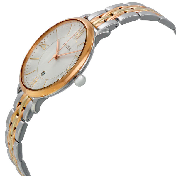  Shop Authentic Fossil Jacqueline White Dial Two Tone Steel Strap Watch for Women - ES3844 - Luxxuri