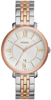  Shop Authentic Fossil Jacqueline White Dial Two Tone Steel Strap Watch for Women - ES3844 - Luxxuri