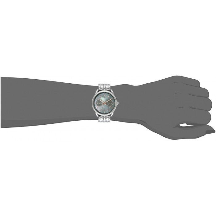  Shop Authentic Fossil Tailor Mother of Pearl Black Dial Silver Steel Strap Watch for Women - ES3911 - Luxxuri