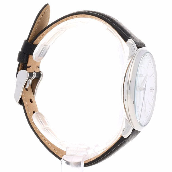  Shop Authentic Fossil Jacqueline Quartz White Dial Black Leather Strap Watch for Women - ES3972 - Luxxuri