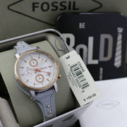  Shop Authentic Fossil Original Boyfriend White Dial Light Blue Leather Strap Watch for Women - ES4045 - Luxxuri