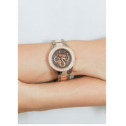  Shop Authentic Fossil Stella Multifunction Brown Dial Two Tone Steel Strap Watch for Women - ES4079 - Luxxuri